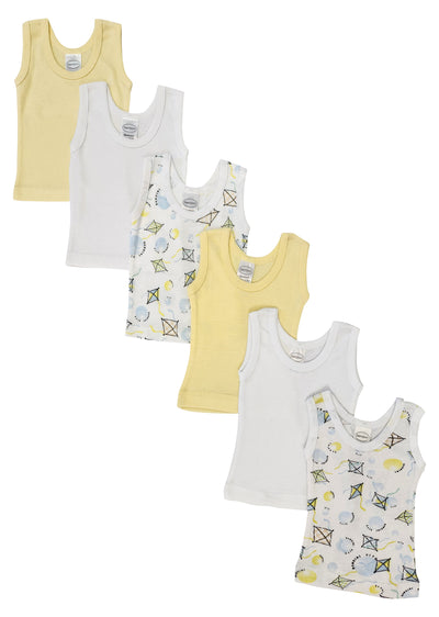 An image displaying Unisex Baby 6 Piece Tank Tops by Bambini