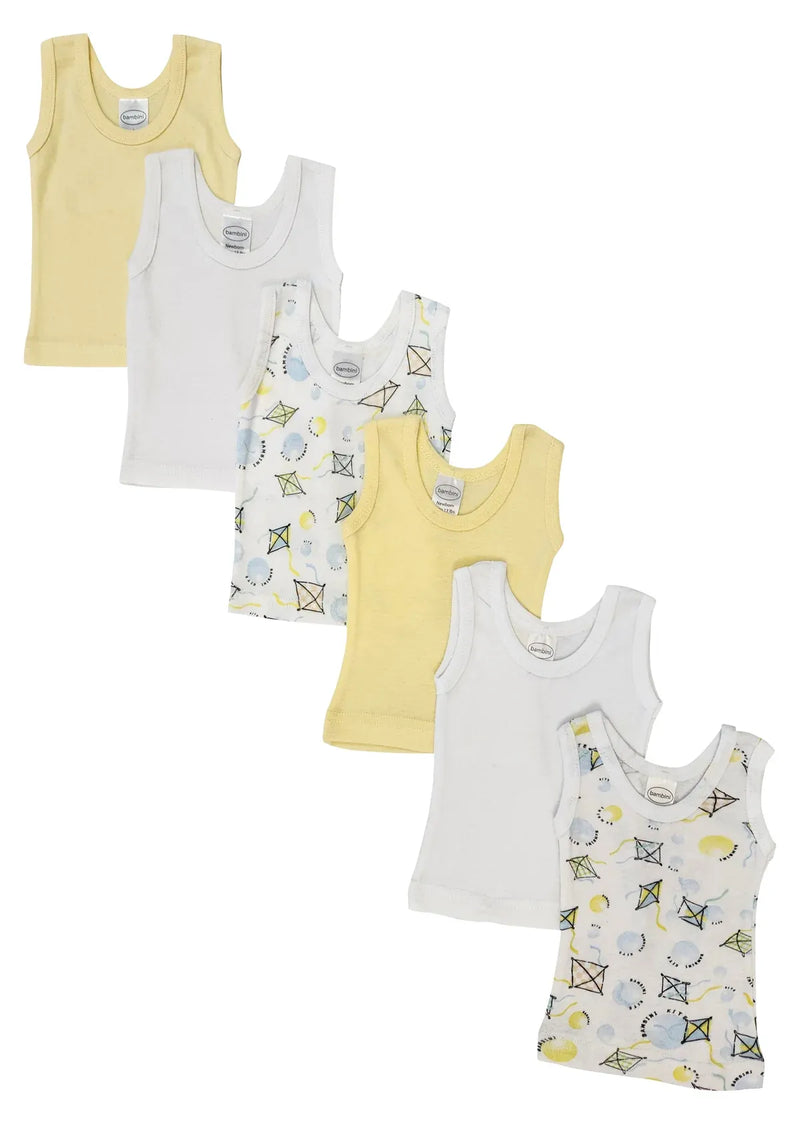 An image displaying Unisex Baby 6 Piece Tank Tops by Bambini