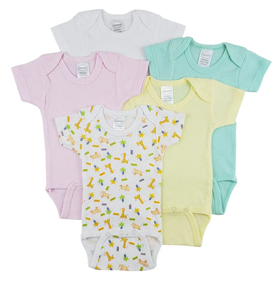 An image displaying Short Sleeve One Piece 5 Pack by Bambini