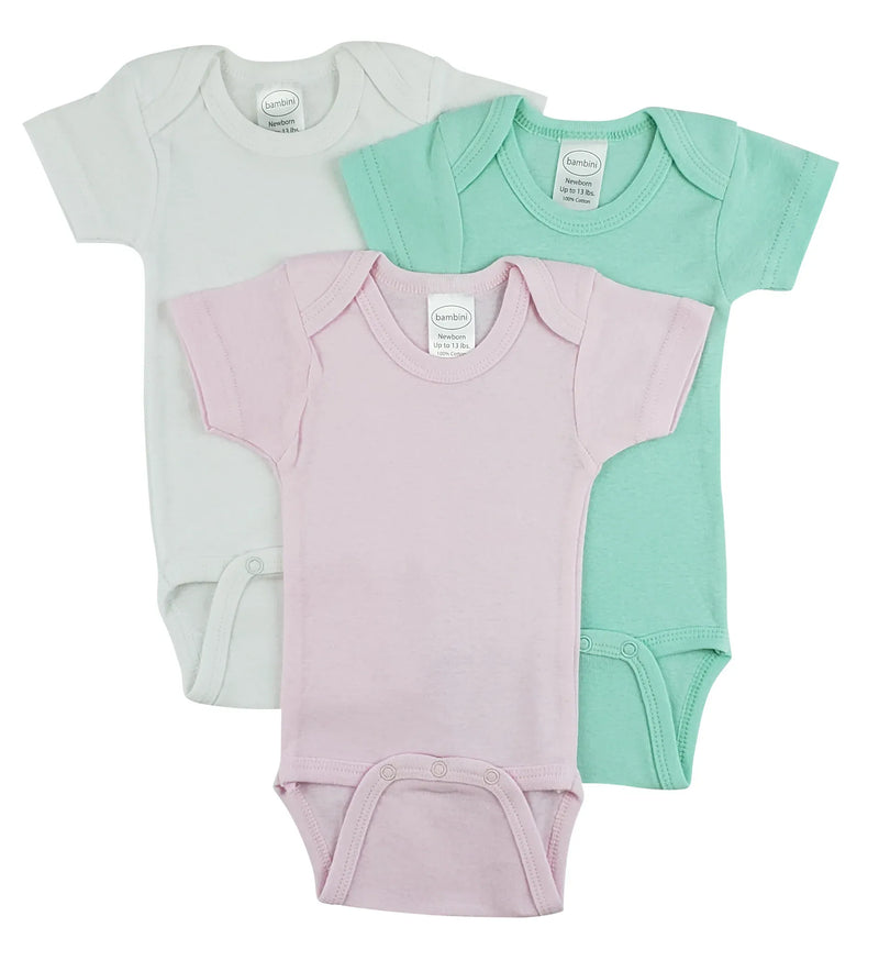 An image displaying Short Sleeve One Piece 3 Pack by Bambini