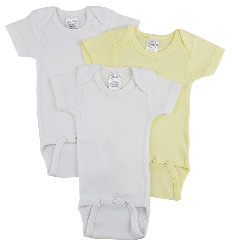 An image displaying Short Sleeve One Piece 3 Pack by Bambini