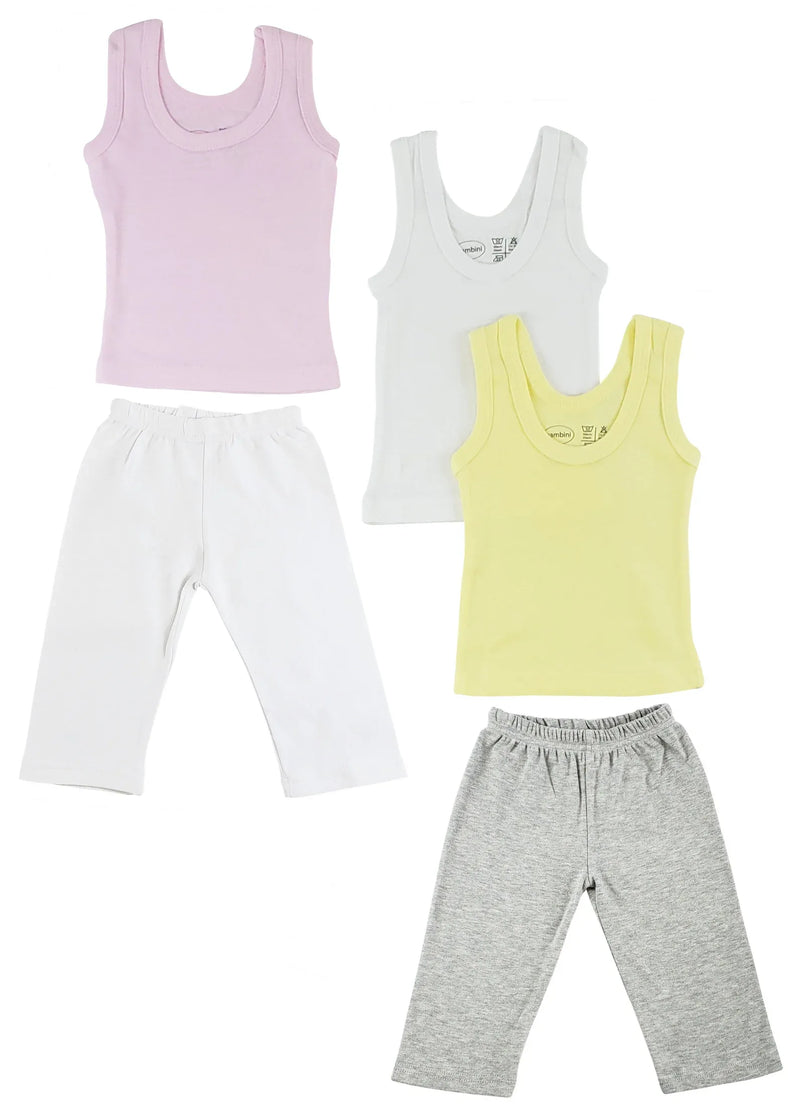 An image displaying Girls Tank Tops And Track Sweatpants by Bambini