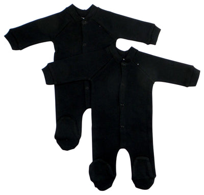 An image displaying Black Interlock Sleep & Play (pack Of 2) by Bambini