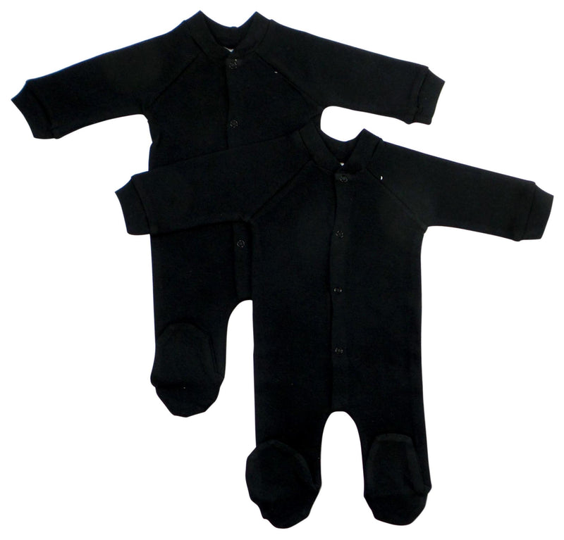 An image displaying Black Interlock Sleep & Play (pack Of 2) by Bambini