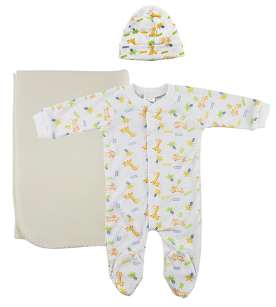 An image displaying Unisex Newborn Baby 3 Piece Sets by Bambini