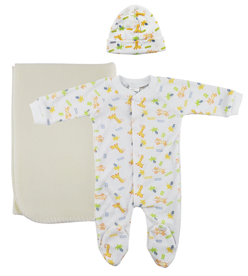 An image displaying Unisex Newborn Baby 3 Piece Sets by Bambini