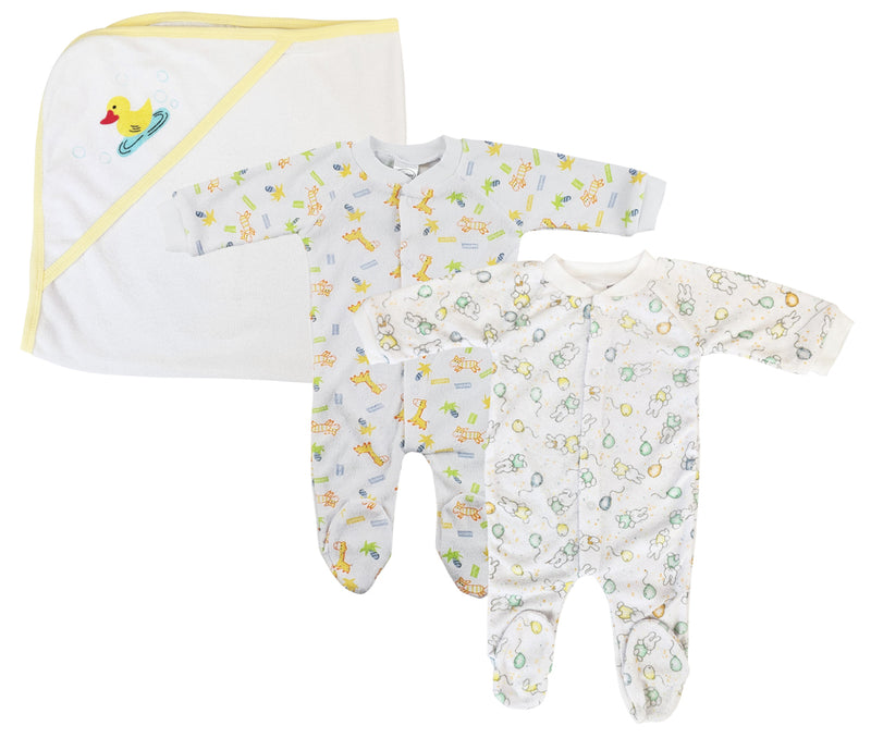 An image displaying Unisex Closed-toe Sleep & Play (pack Of 3 ) by Bambini