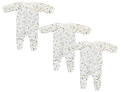 An image displaying Unisex Closed-toe Sleep & Play With Caps (pack Of 4 ) by Bambini
