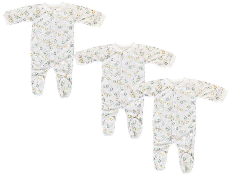An image displaying Unisex Closed-toe Sleep & Play With Caps (pack Of 4 ) by Bambini