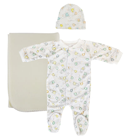 An image displaying Unisex Newborn Baby 3 Piece Sets by Bambini