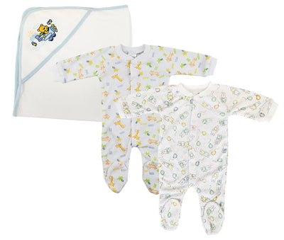 An image displaying Closed-toe Sleep & Play (pack Of 3 ) by Bambini