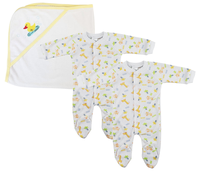 An image displaying Unisex Closed-toe Sleep & Play (pack Of 3 ) by Bambini