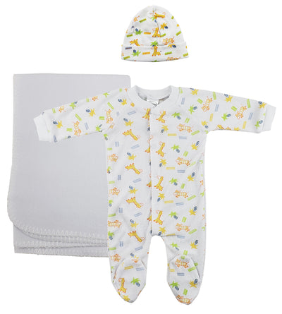 An image displaying Unisex Newborn Baby 3 Piece Sets by Bambini