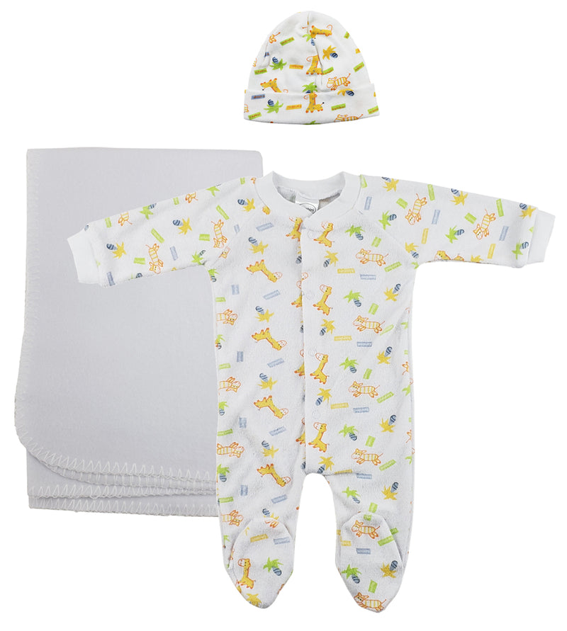 An image displaying Unisex Newborn Baby 3 Piece Sets by Bambini