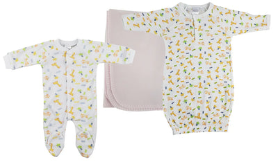 An image displaying Girls Newborn Baby 3 Piece Sets by Bambini