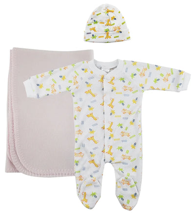 An image displaying Girls Newborn Baby 3 Piece Sets by Bambini