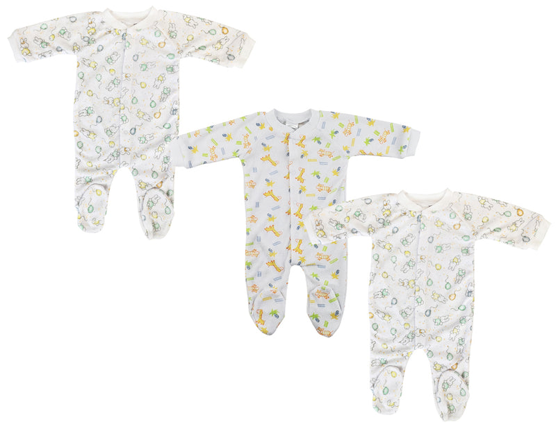 An image displaying Unisex Closed-toe Sleep & Play With Caps (pack Of 4 ) by Bambini