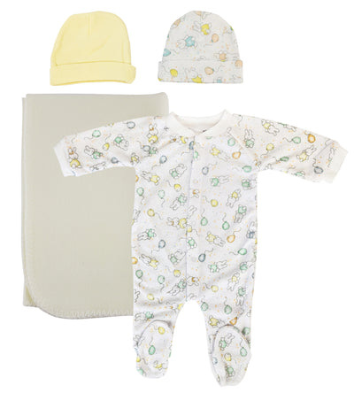 An image displaying Unisex Newborn Baby 5 Piece Sets by Bambini