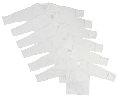 An image displaying Long Sleeve Side Snap With Mittens 6 Pack by Bambini