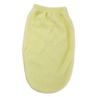 An image displaying Yellow Wash Cloth Mitten by Bambini