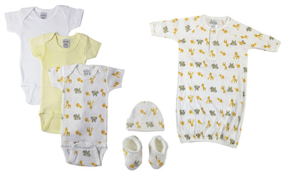 An image displaying Unisex Newborn Baby 6 Piece Sets by Bambini