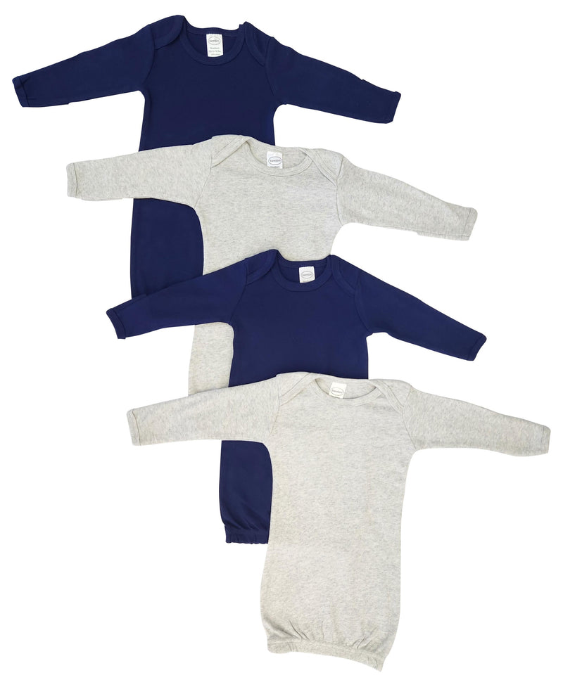 An image displaying Unisex Newborn Baby 4 Piece Gown Set by Bambini