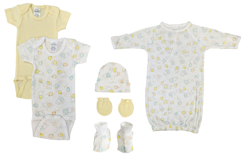 An image displaying Unisex Newborn Baby 6 Piece Sets by Bambini