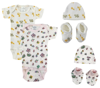 An image displaying Newborn Baby Girl 6 Piece Sets by Bambini