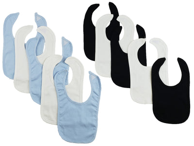 An image displaying 10 Baby Bibs by Bambini