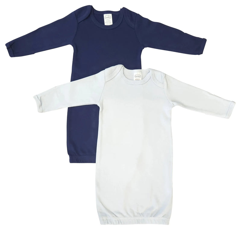 An image displaying Newborn Baby Boy 2 Piece Gown Set by Bambini