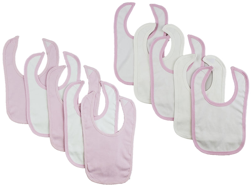 An image displaying 10 Baby Bibs by Bambini