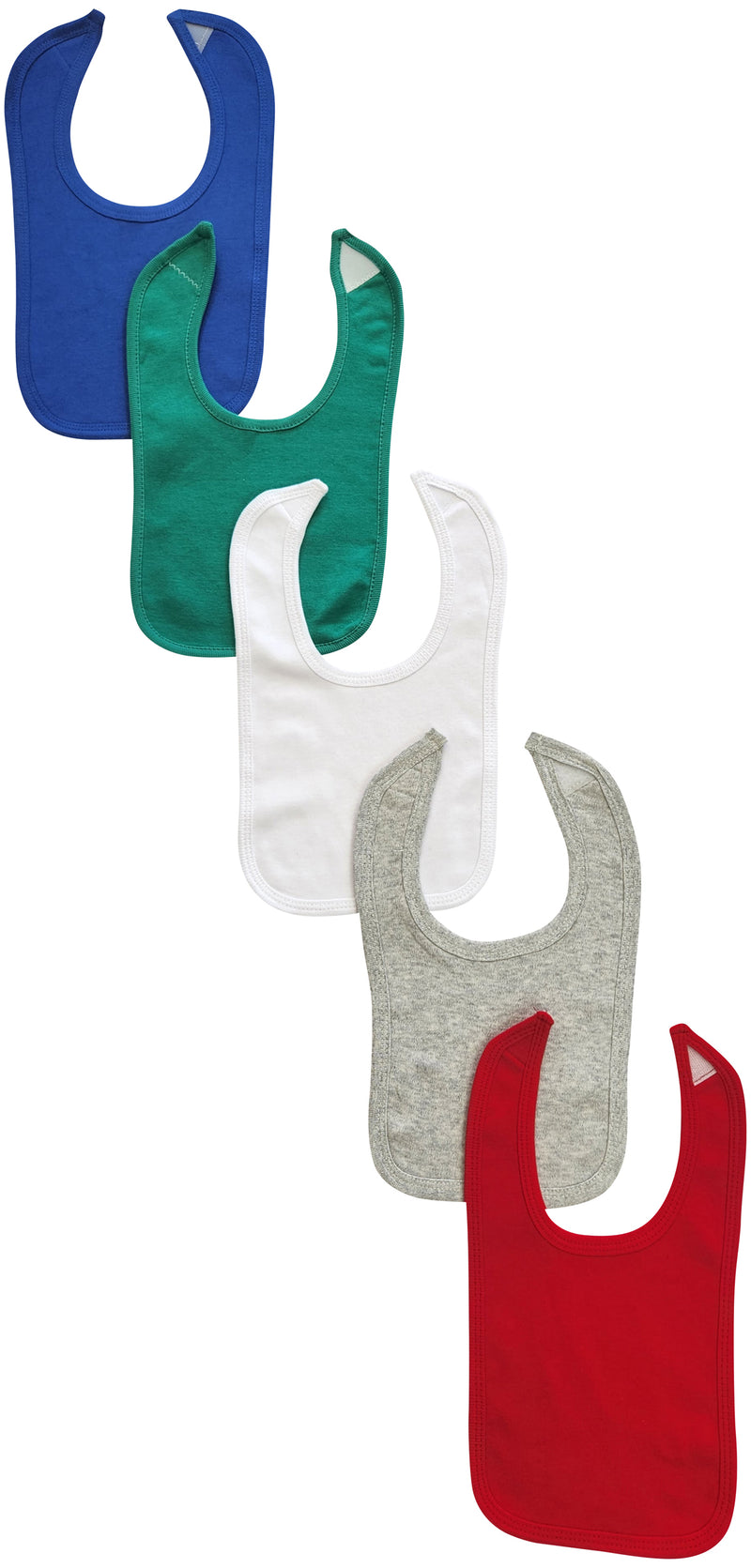 An image displaying 5 Baby Bibs by Bambini