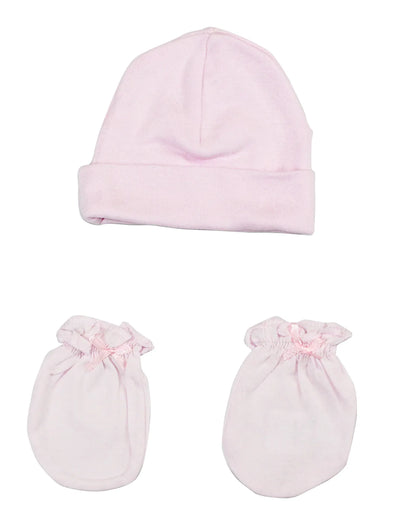 An image displaying Girls Cap And Mittens 2 Piece Set by Bambini