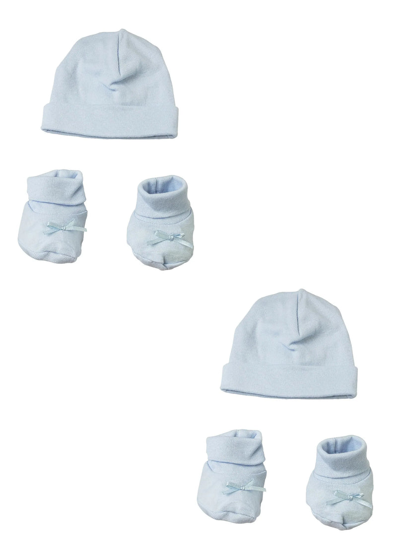An image displaying Preemie Cap And Bootie - 4 Piece Set by Bambini