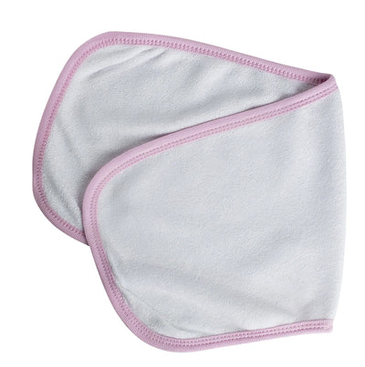 An image displaying Terry Burpcloth With Pink Trim by Bambini