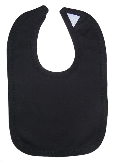 An image displaying Black Interlock Bib by Bambini
