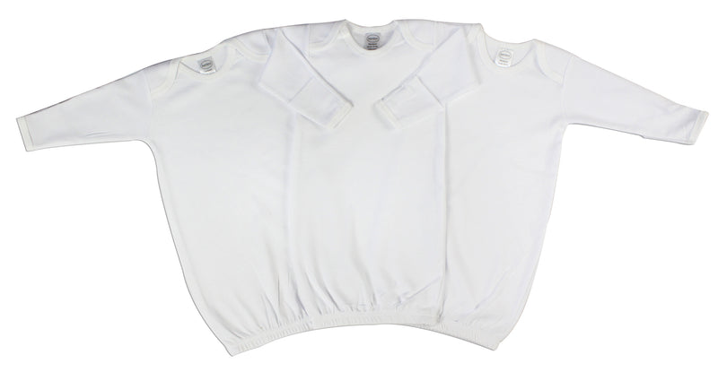 An image displaying Unisex Newborn Baby 3 Piece Gown Set by Bambini