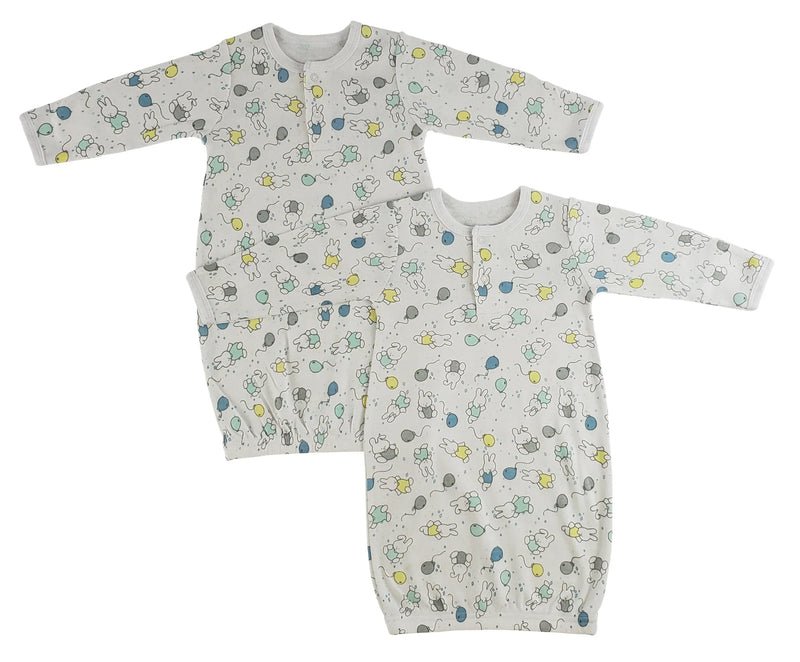 An image displaying Infant Gowns - 2 Pack by Bambini