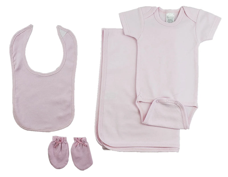 An image displaying Girls 4 Piece Pink Set by Bambini