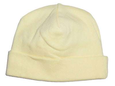An image displaying Yellow Baby Cap by Bambini