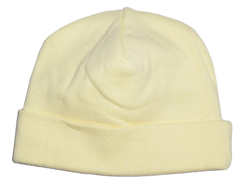 An image displaying Yellow Baby Cap by Bambini