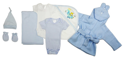 An image displaying Essential Newborn Baby Boy 7 Piece Set by Bambini