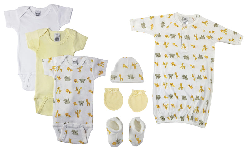 An image displaying Unisex Newborn Baby 7 Piece Sets by Bambini