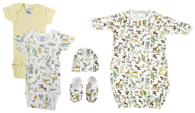 An image displaying Unisex Newborn Baby 5 Piece Sets by Bambini