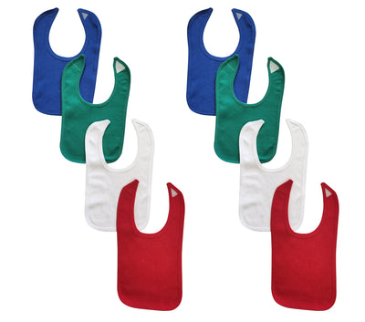 An image displaying 8 Baby Bibs by Bambini