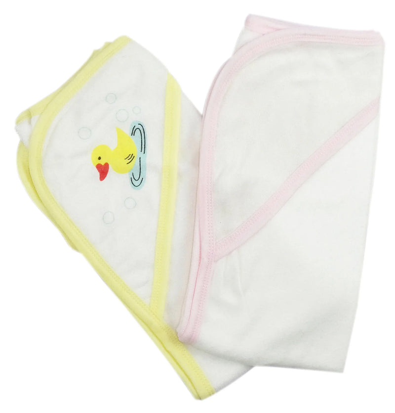 An image displaying Infant Hooded Bath Towel (pack Of 2) by Bambini