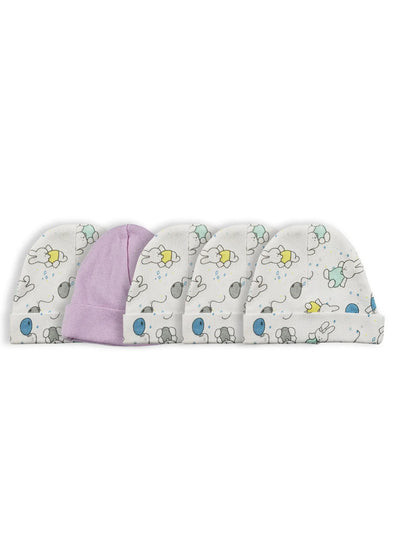 An image displaying Girls Baby Cap (pack Of 5) by Bambini