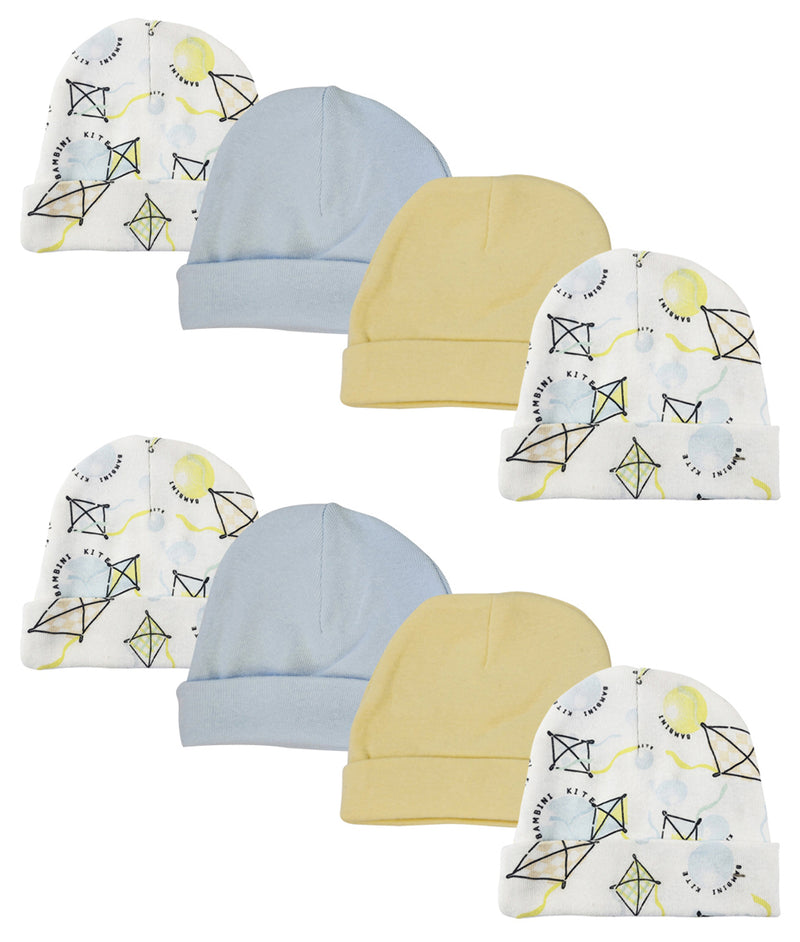 An image displaying Baby Boys Caps (pack Of 8) by Bambini