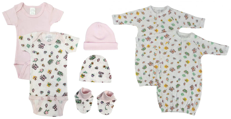 An image displaying Newborn Baby Girl 7 Piece Sets by Bambini
