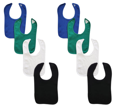 An image displaying 8 Baby Bibs by Bambini